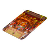 バンコク中国のテンプルで微笑む仏 マグネット (左側)