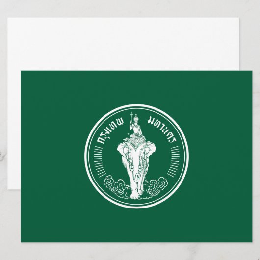 バンコク国旗（タイ・キャピタル・シティ） カード (正面/裏面)