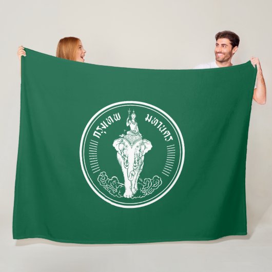 バンコク国旗（タイ・キャピタル・シティ） フリースブランケット (インサイチュ)