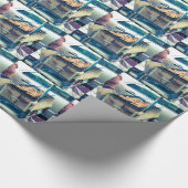 バンコク通りフードバーベキューと串焼き ラッピングペーパー (角)