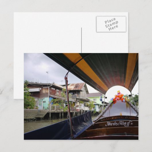 バンコク運河 ポストカード (正面/裏面)