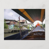 バンコク運河 ポストカード (正面)