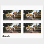 バンコク，タイランドステッカー 長方形シール (シート)