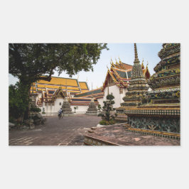 バンコク，タイランドステッカー 長方形シール