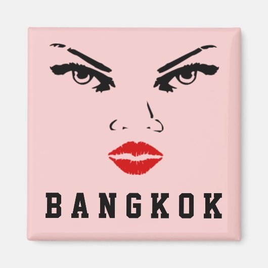 バンコク，タイ人女性ガールフレンド マグネット (正面)