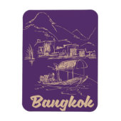 バンコク，タイ旅行ポスター マグネット (縦)
