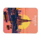 バンコク，タイ鮮やかヴィンテージトラベル マグネット (横)