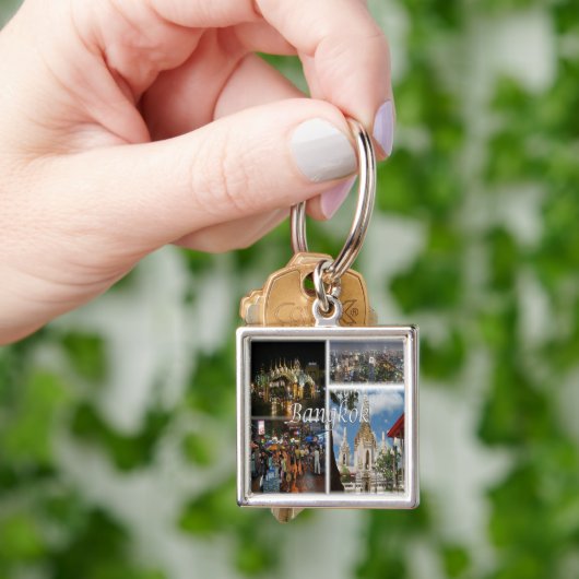 バンコク、タイ、アジアのTH008モザイク キーホルダー (手)