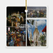 バンコク、タイ、アジアのTH008モザイク セラミックオーナメント (裏面)