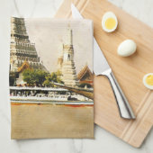 バンコク，タイ キッチンタオル (四つ折り)