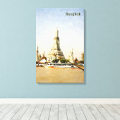 バンコク，タイ キャンバスプリント (インサイチュ (ウッドフロア))