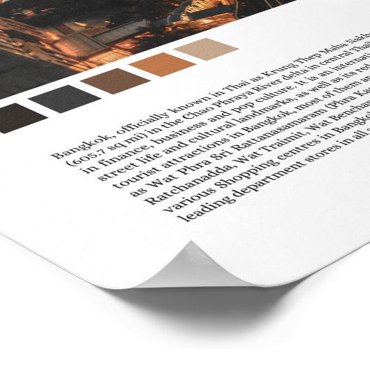 バンコク – タイ ポスター (角)