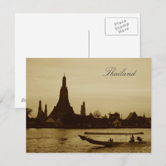 バンコク，タイ ポストカード (正面/裏面)