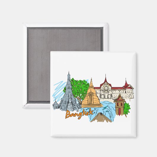 バンコク – タイ マグネット (正面/裏面)