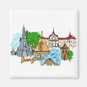 バンコク – タイ マグネット (正面)