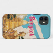 バンコク ビンテージ 旅行 ポスター Case-Mate iPhoneケース (裏面(横))