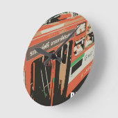 バンコク ラウンド壁時計 (傾斜)