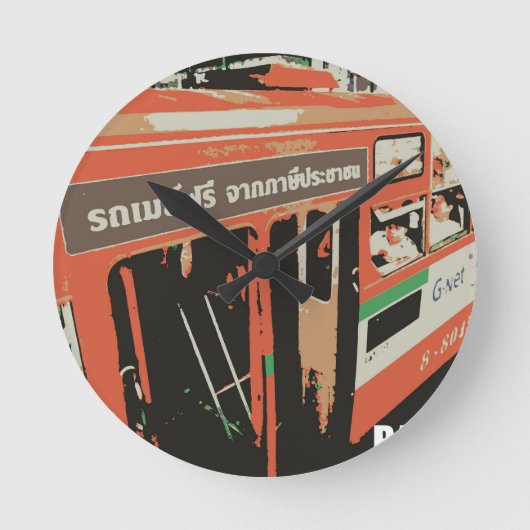 バンコク ラウンド壁時計 (正面)