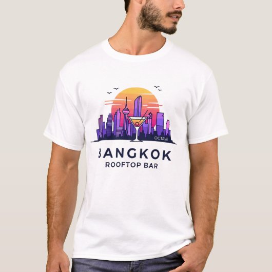 バンコク ルーフトップ バー Tシャツ (正面)