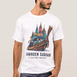 バンコク+浮き市場 Tシャツ