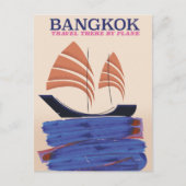 バンコク「Travel there by 飛行機」 ポストカード (正面)