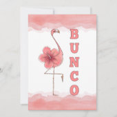 バンコゲームガールズナイトアウトトロピカルピンクフラミンゴ 招待状 (正面)