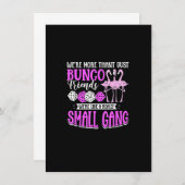 バンコゲームフラミンゴデザインfor a Bunco Babe 招待状 (正面/裏面)