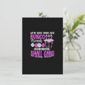 バンコゲームフラミンゴデザインfor a Bunco Babe 招待状 (スタンド正面)