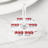 バンコサイコロゲーム ワイングラスタグ (クローズアップ)