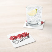 バンコサイコロズゲーム スクエアペーパーコースター (インサイチュ)