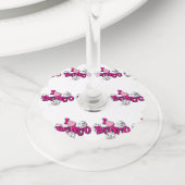 バンコサイコロズゲーム ワイングラスタグ (クローズアップ)