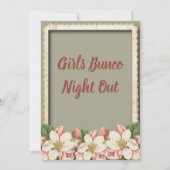 バンコサイコロ – ガールズナイトアウトパーティーヴィンテージ 招待状 (正面)