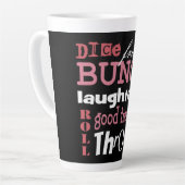 バンコサブウェイアートピンクブラックフレンドシップ カフェラテマグ (左アングル)