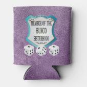 バンコシスタフードパープルグリッター おもしろい 缶クーラー (正面)