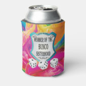 バンコシスタフードピンクレインボーカラーサイコロ 缶クーラー (缶裏面)