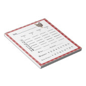 バンコスコアパッド – 春チキンカントリー西部 ノートパッド (アングル)