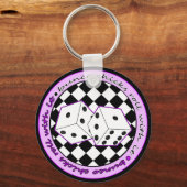 バンコチッ転がクとそれ – 紫 キーホルダー (正面)