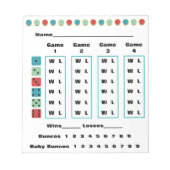 バンコドットブンコスコアカード ノートパッド (正面)