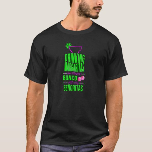 バンコバンコゲームナイトリーディングマルガリータ Tシャツ (正面)