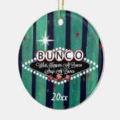 バンコホリデーで起こるストライプこと セラミックオーナメント (左)