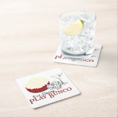 バンコポップコーンカクテル スクエアペーパーコースター (インサイチュ)