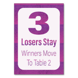 バンコモダンパープルストライプ表3 テーブルナンバー