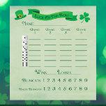 バンコラッキースコー転がプパッド行進サンパトリック ノートパッド<br><div class="desc">運が転がよ!アイルランド人の幸運が3月をテーマにしたSaint patricks day・バンコで君と一緒に過ごせるか。緑のスコアパッドはシャムロックと単語Good Luckを備えている。緑の文字と緑の背景。簡単のスコアBuncoスコアシートは、各ラウンドを表す6つのサイコロを備えている。4遊ゲームまで、サークルBuncosとベビーBuncos。各ゲームで勝利はW、負けはL遊だ。</div>