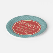 バンコヴィンテージエンブレム ペーパープレート (アングル)