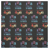 バンコ何番だ？おもしろいタイポグラフィ ファブリック (見本)