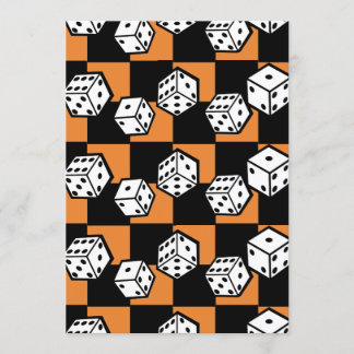 バンコ賭博の転がサイコロラスベガステーマ 招待状