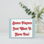 バンコ選手はただおもしろいを持ちたい! ポストカード (スタンド正面)