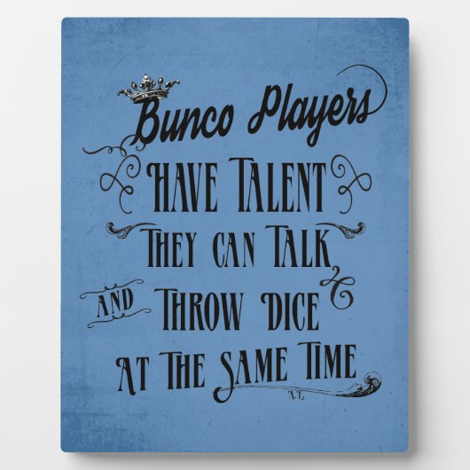 バンコ選手は王冠の才能を持っている フォトプラーク (正面)