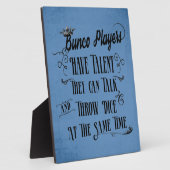 バンコ選手は王冠の才能を持っている フォトプラーク (側面)