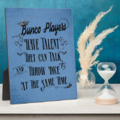 バンコ選手は王冠の才能を持っている フォトプラーク (側面)